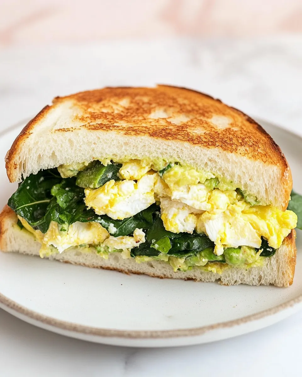 Easy Vegetarian Breakfast Sandwich recipe photo