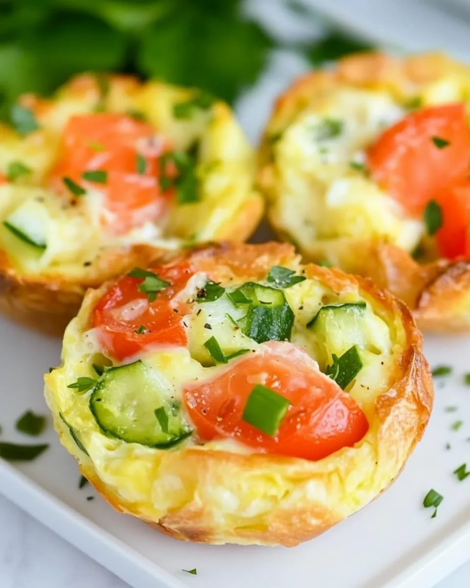 Delicious Veggie Egg Cups shot