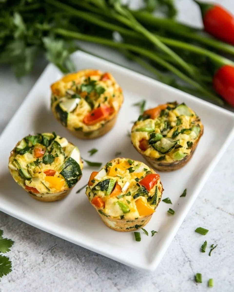 Healthy Veggie Omelet Muffins (Gluten-free) image