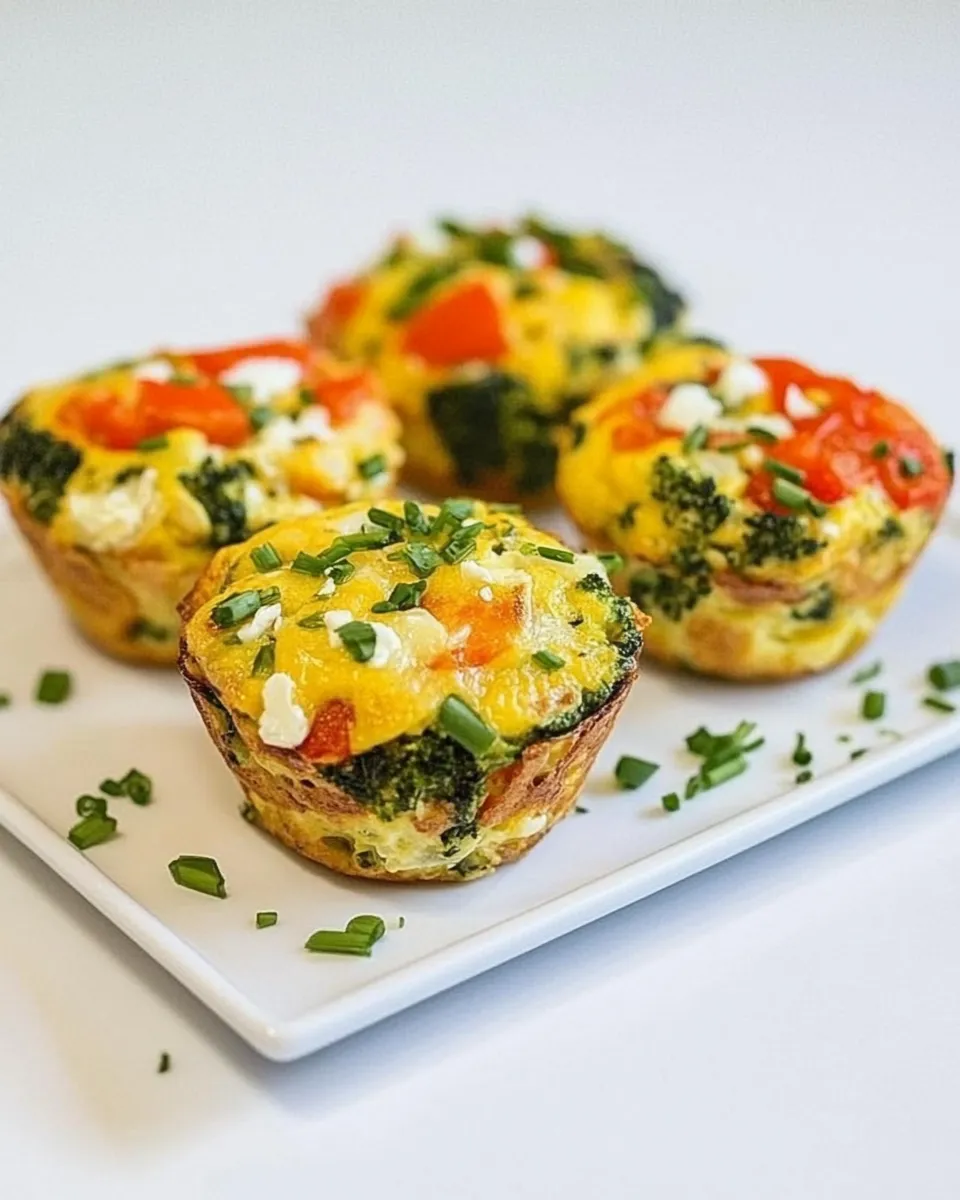 Quick Veggie Omelet Muffins (Gluten-free) shot