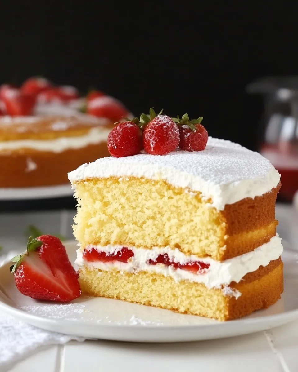 Homemade Victoria Sponge Cake photo