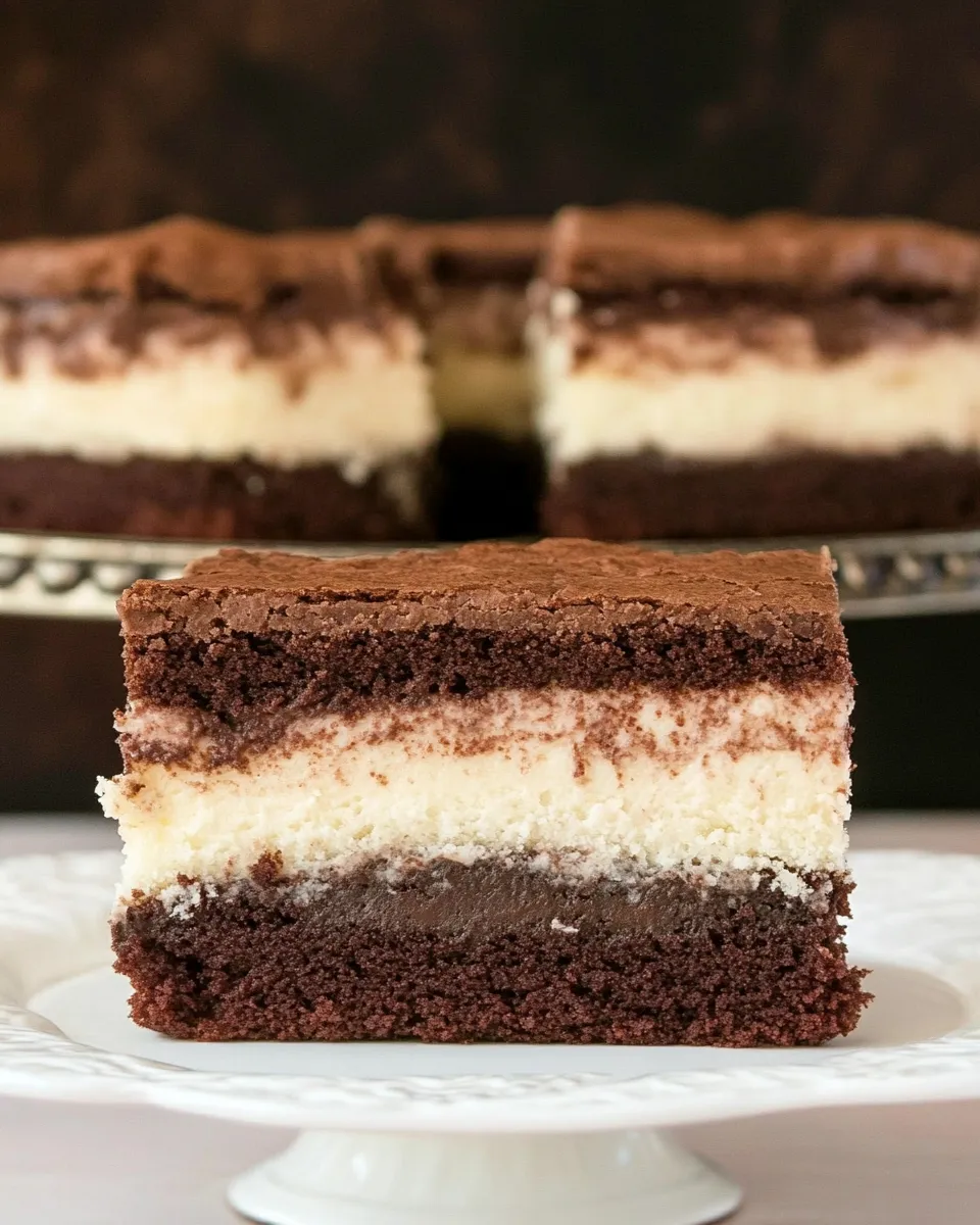 Easy Vintage Brownie Surprise Cake recipe photo