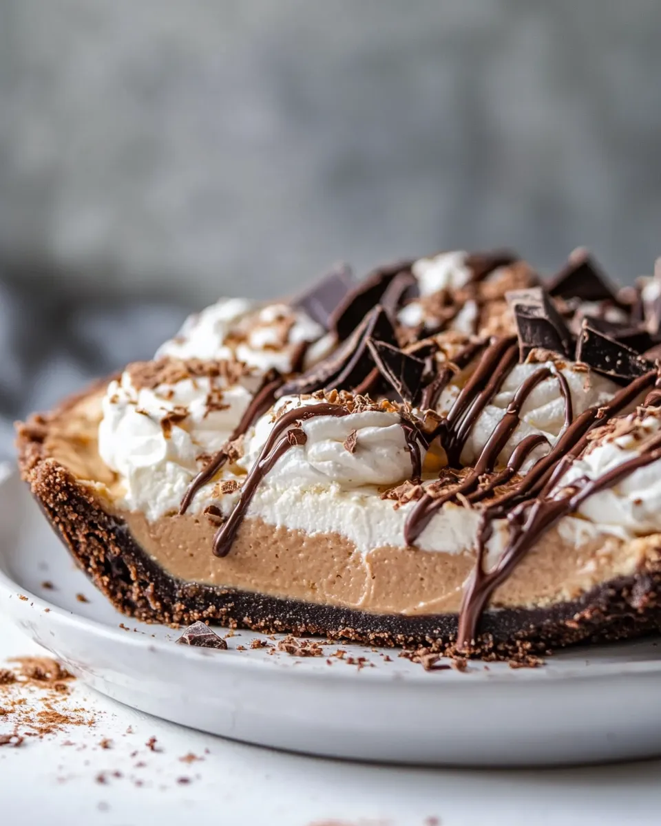 Best Vintage Chocolate Peanut Butter Pie. dish image