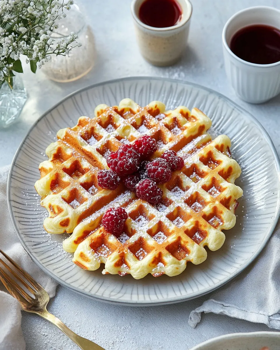 Easy Waffle Recipe shot