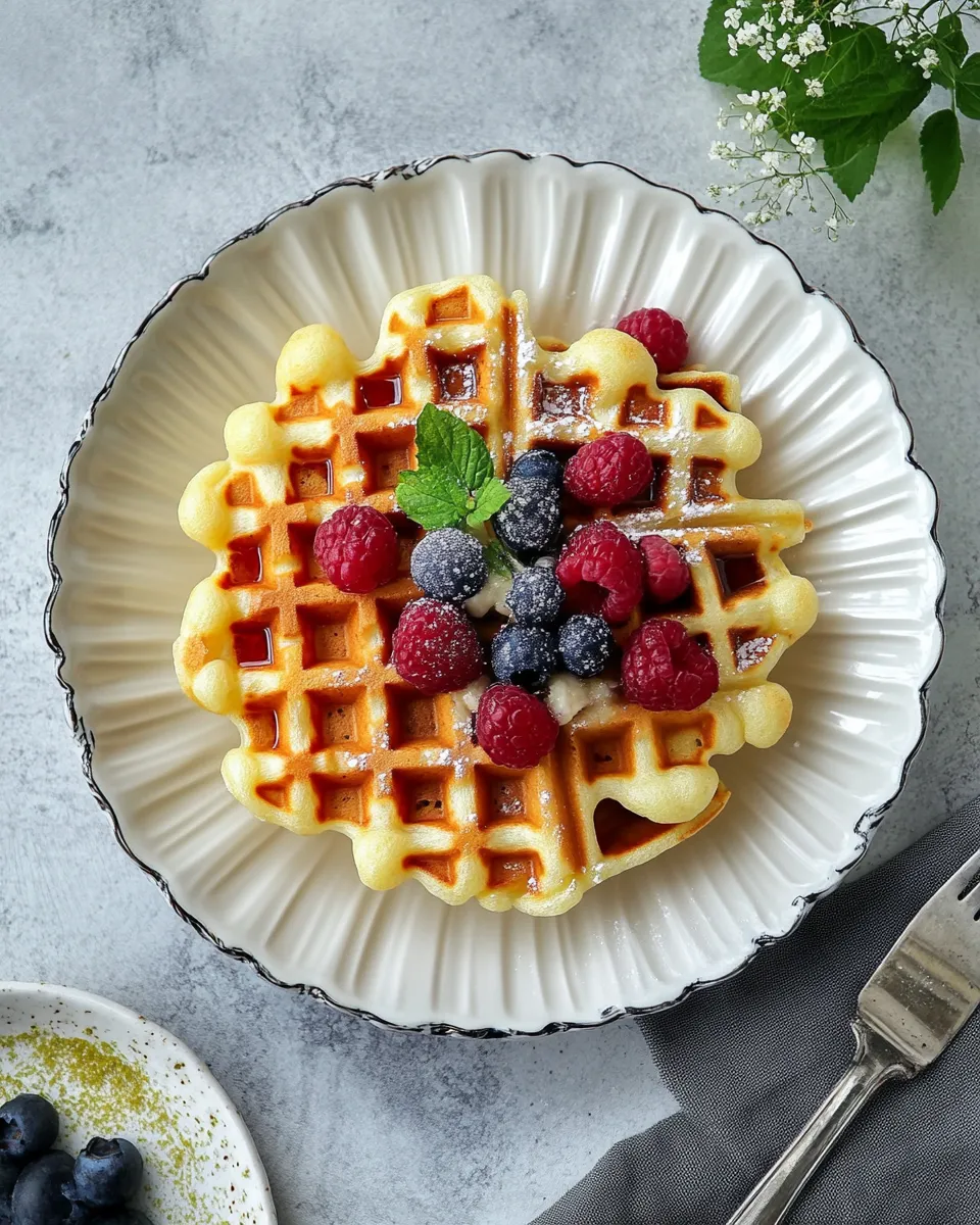 Delicious Waffle Recipe dish photo