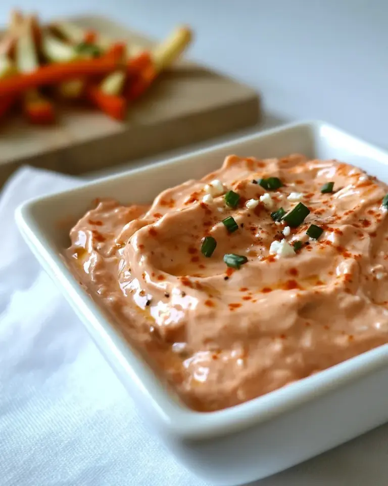 Homemade Whipped Feta and Red Pepper Dip photo