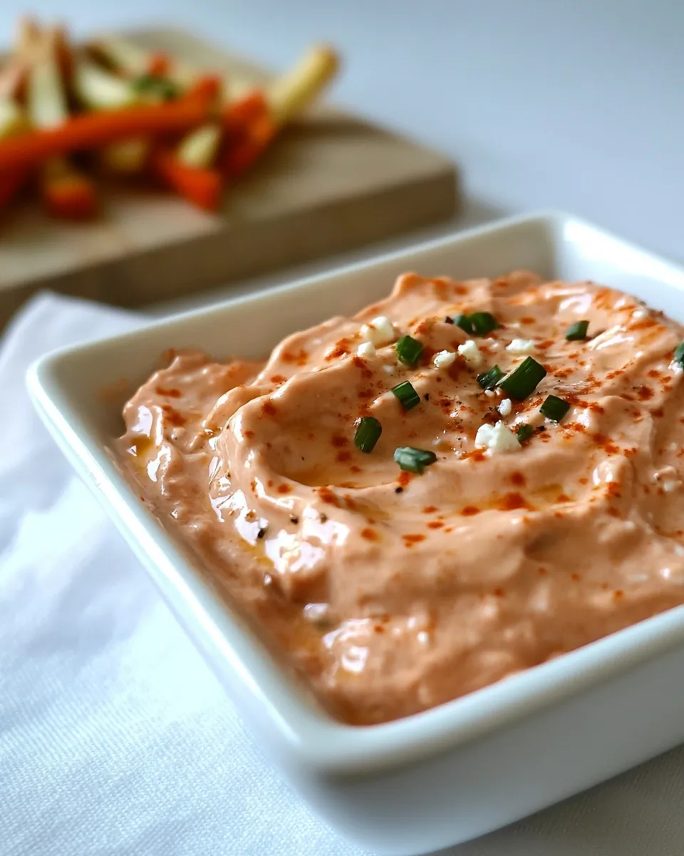 Homemade Whipped Feta and Red Pepper Dip photo
