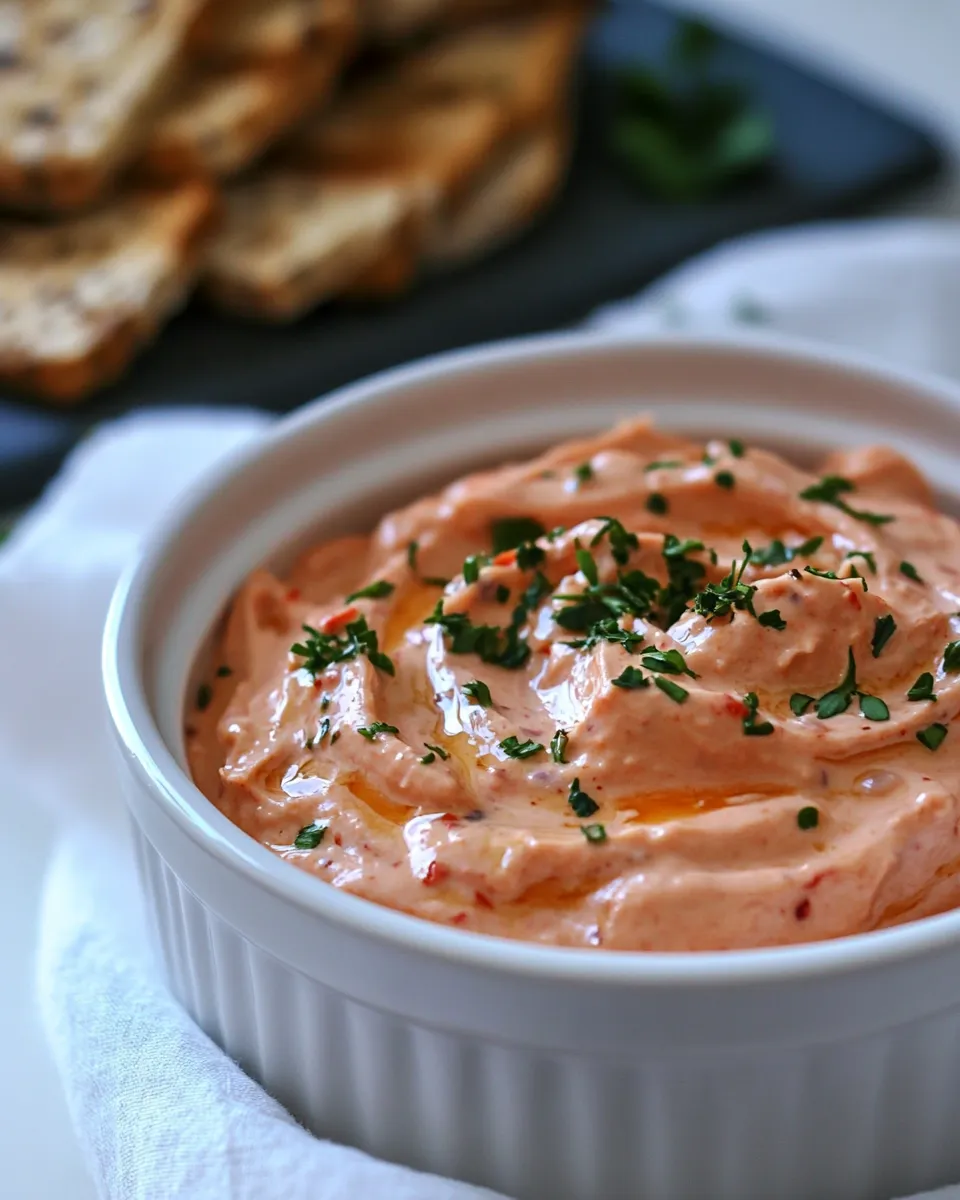 Classic Whipped Feta and Red Pepper Dip image