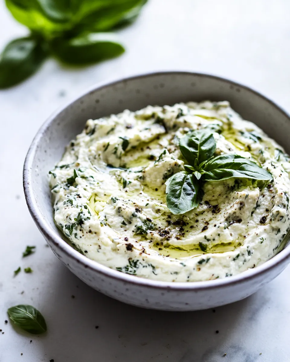 Delicious Whipped Feta with Fresh Herbs recipe image