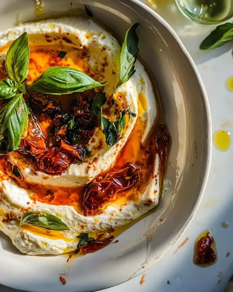 Tasty Whipped Goat Cheese and Calabrian Chile Oil Dip. recipe image