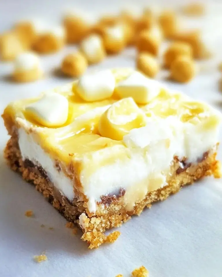 Homemade White Chocolate Smores Bars photo