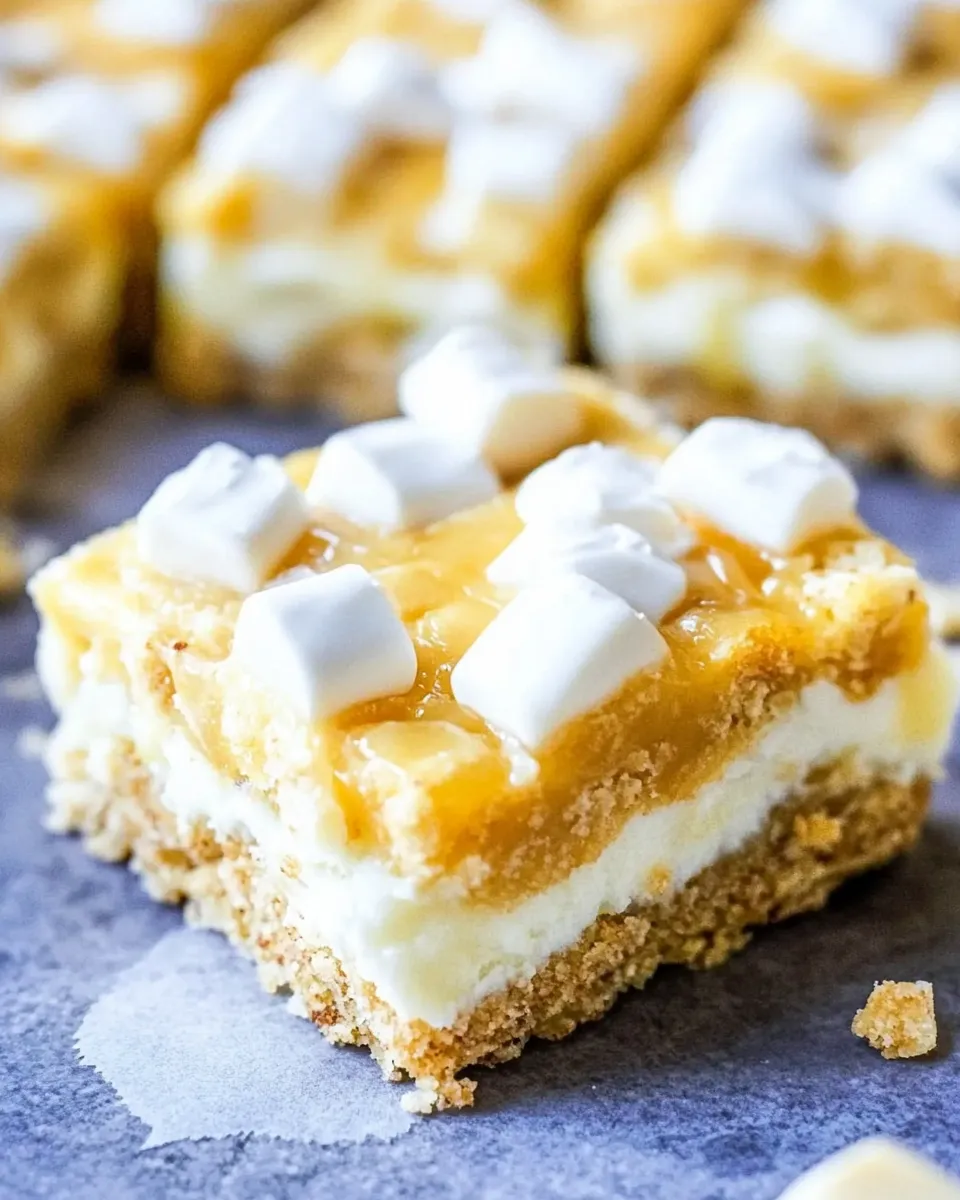 Easy White Chocolate Smores Bars recipe photo