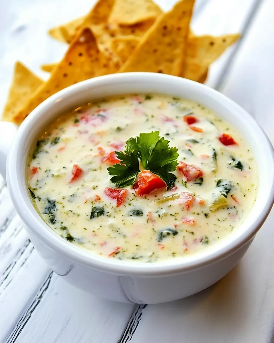 Homemade White Spinach Queso photo