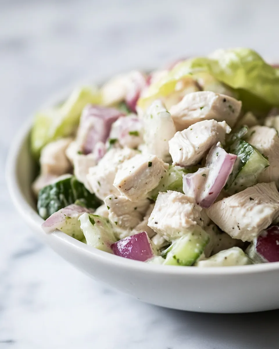 Delicious Whole30 Chicken Salad shot