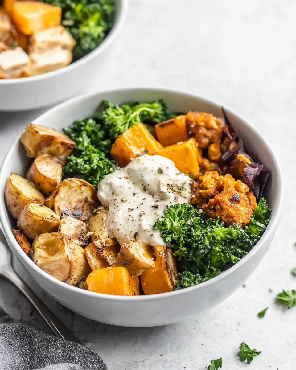 Easy Whole30 Vegetarian Power Bowls recipe photo
