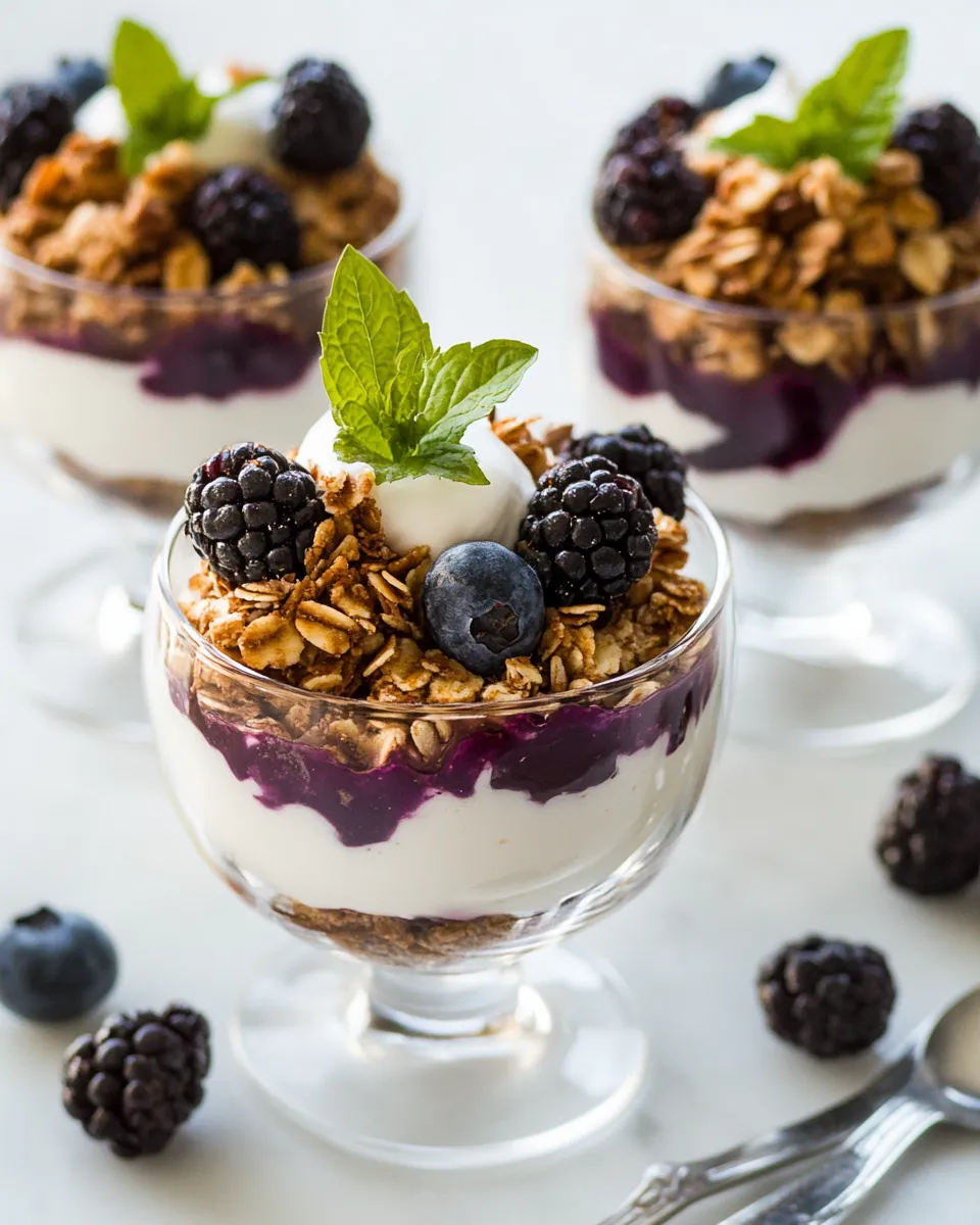 Delicious Yogurt Parfaits shot