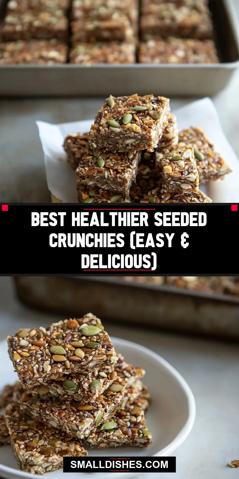Homemade Best Healthier Seeded Crunchies (Easy & Delicious)