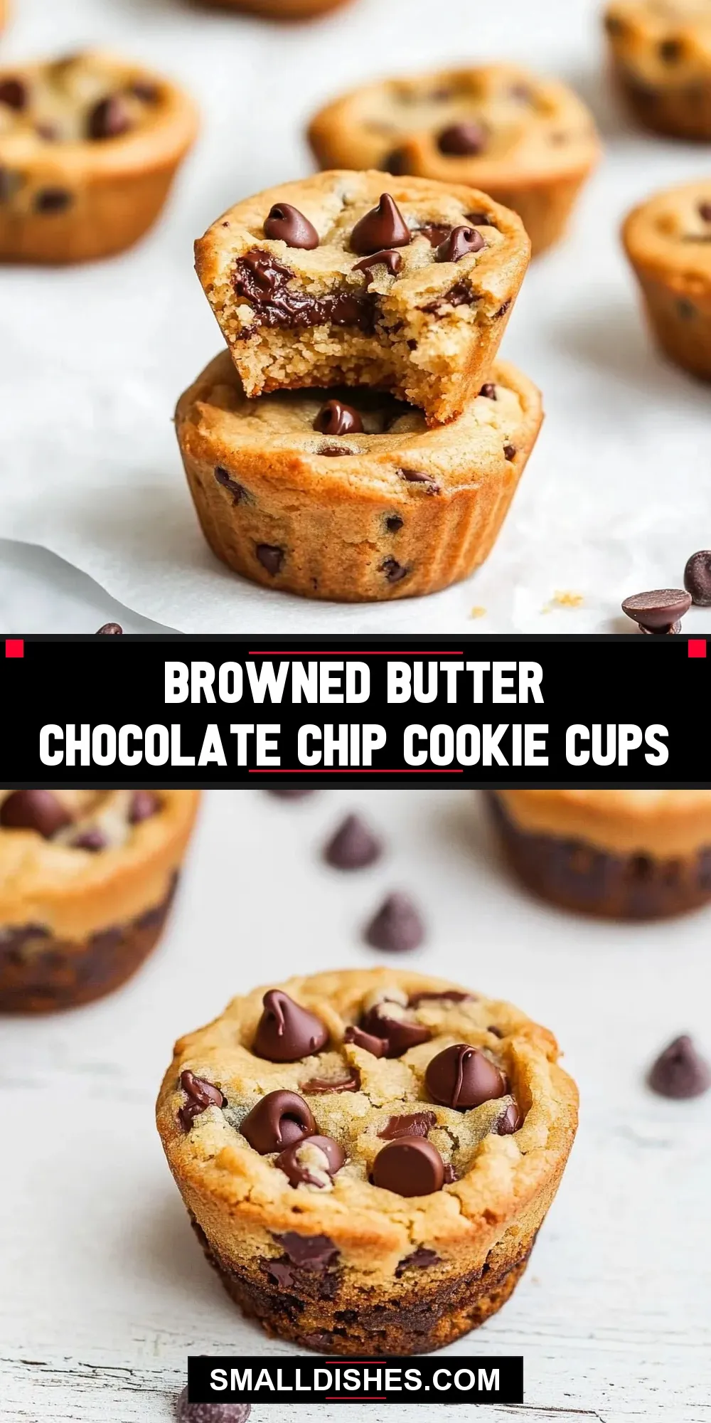 How To Make Delicious Browned Butter Chocolate Chip Cookie Cups