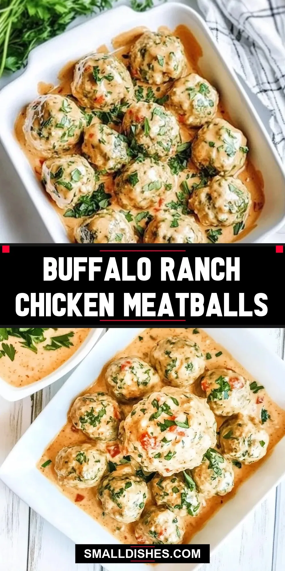 Ultimate Buffalo Ranch Chicken Meatballs