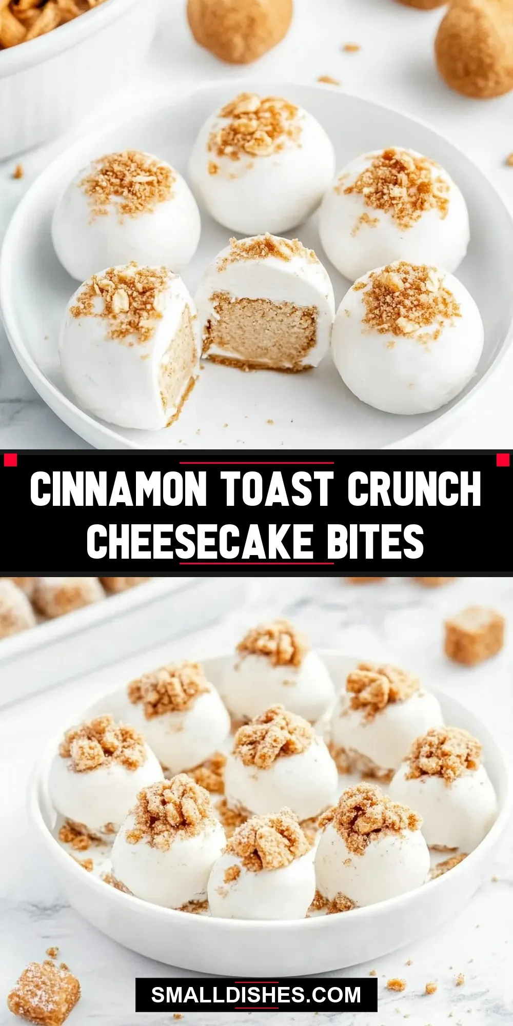 How To Make Homemade Cinnamon Toast Crunch Cheesecake Bites