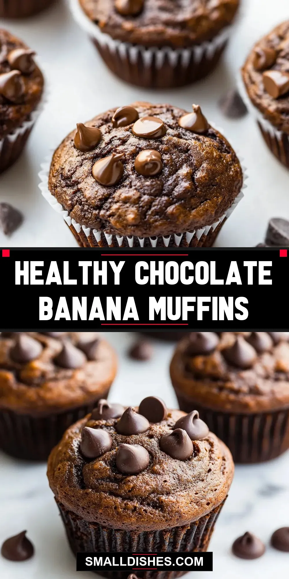 Healthy Chocolate Banana Muffins Recipe
