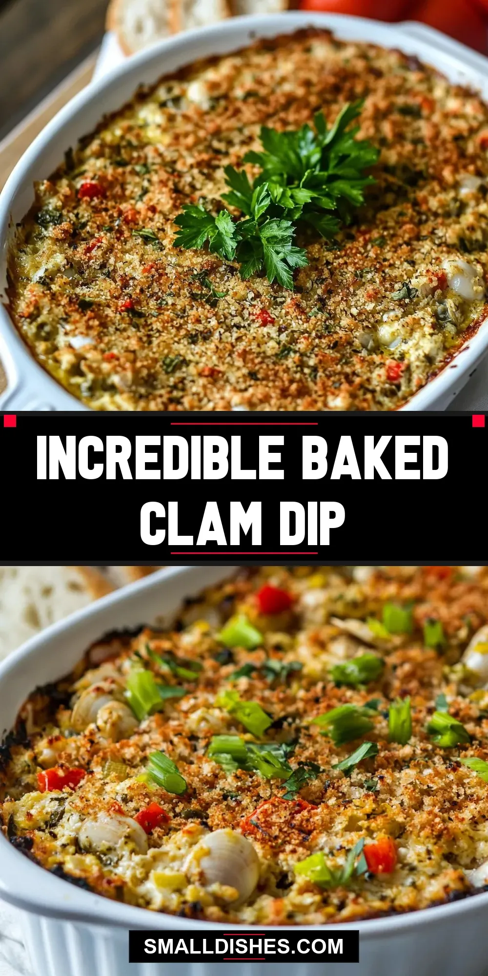 Easy Incredible Baked Clam Dip Recipe