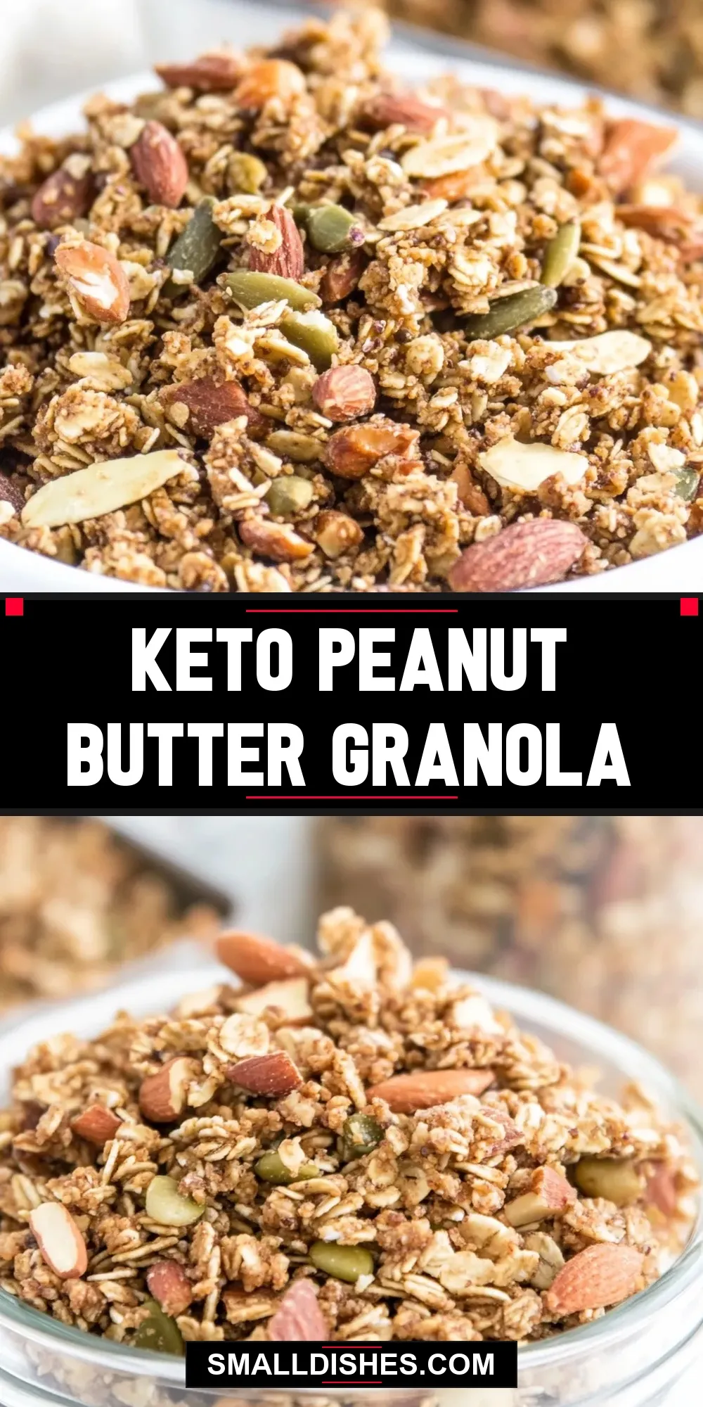 Homemade Keto Peanut Butter Granola