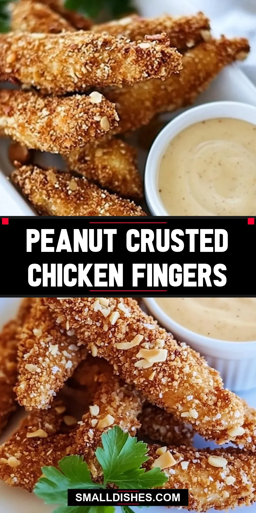The Best Peanut Crusted Chicken Fingers