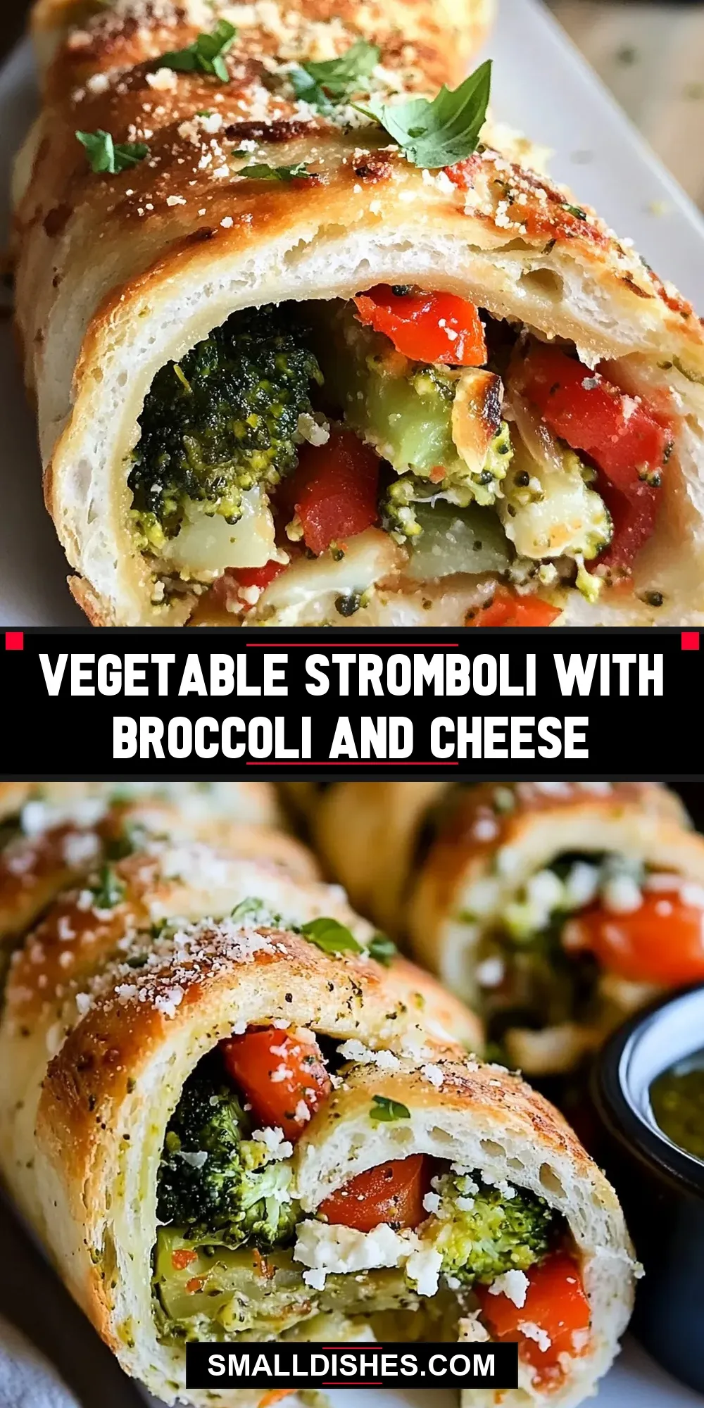 Vegetable Stromboli With Broccoli And Cheese (Easy & Delicious)